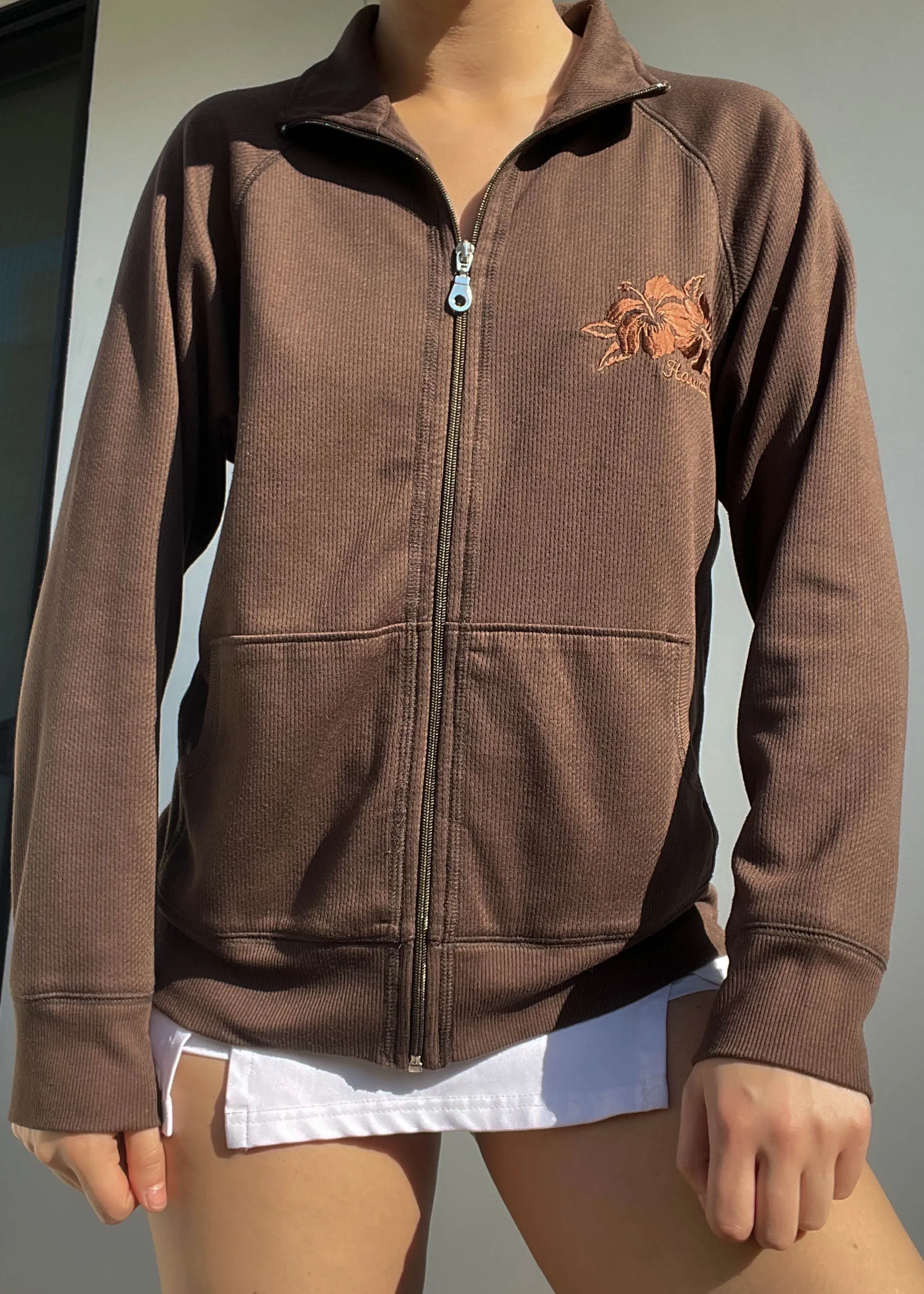 Sporty Brown Hawaii Jacket (S-M)