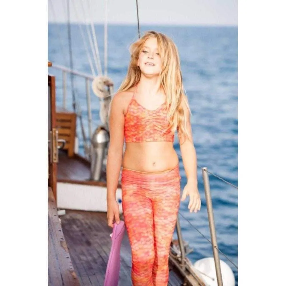 Sunset Splash Mermaid Leggings