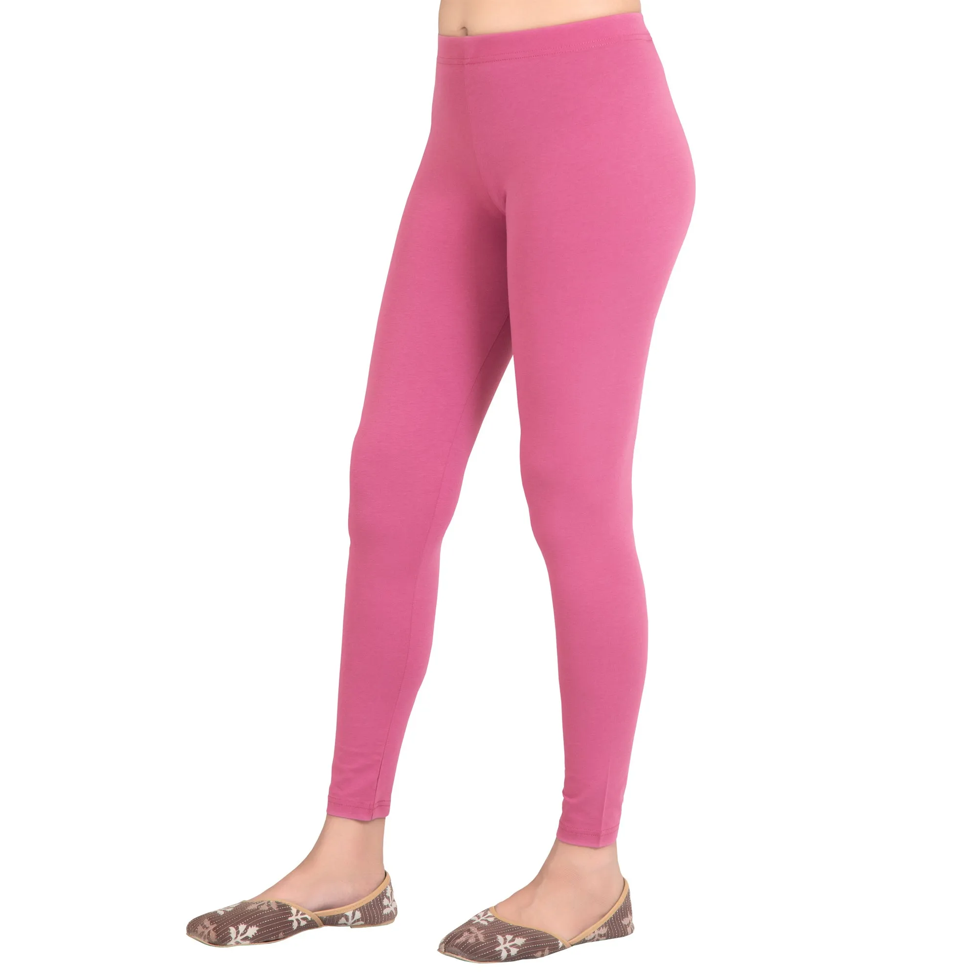 Women Mauve Breathable Long Length Legging