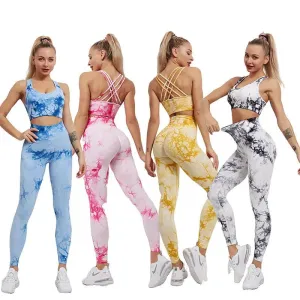 women sportswear yoga training tracksuit sports bra and leggings new yoga set fitness