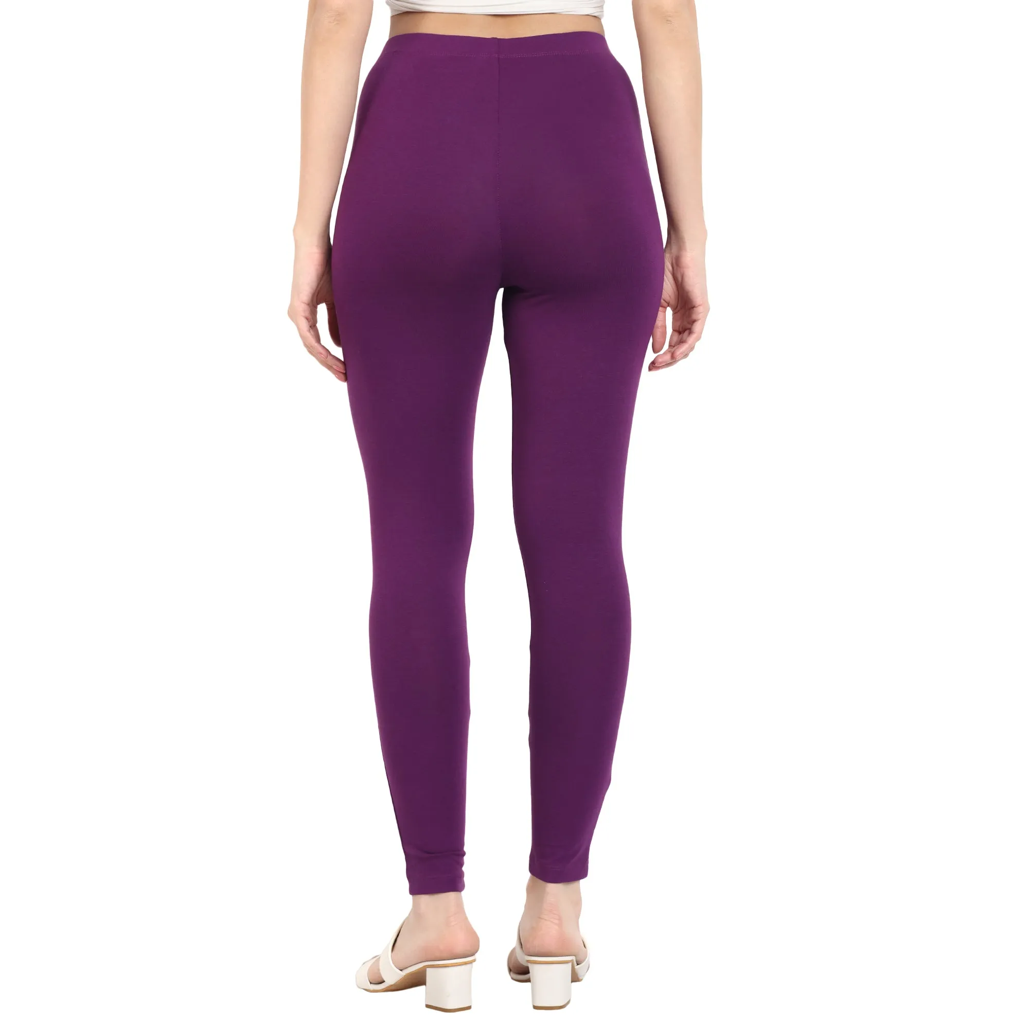 Women Violet Regular Legging