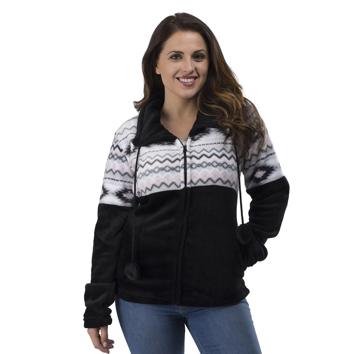 Women's Aztec Coral Feece Jacket