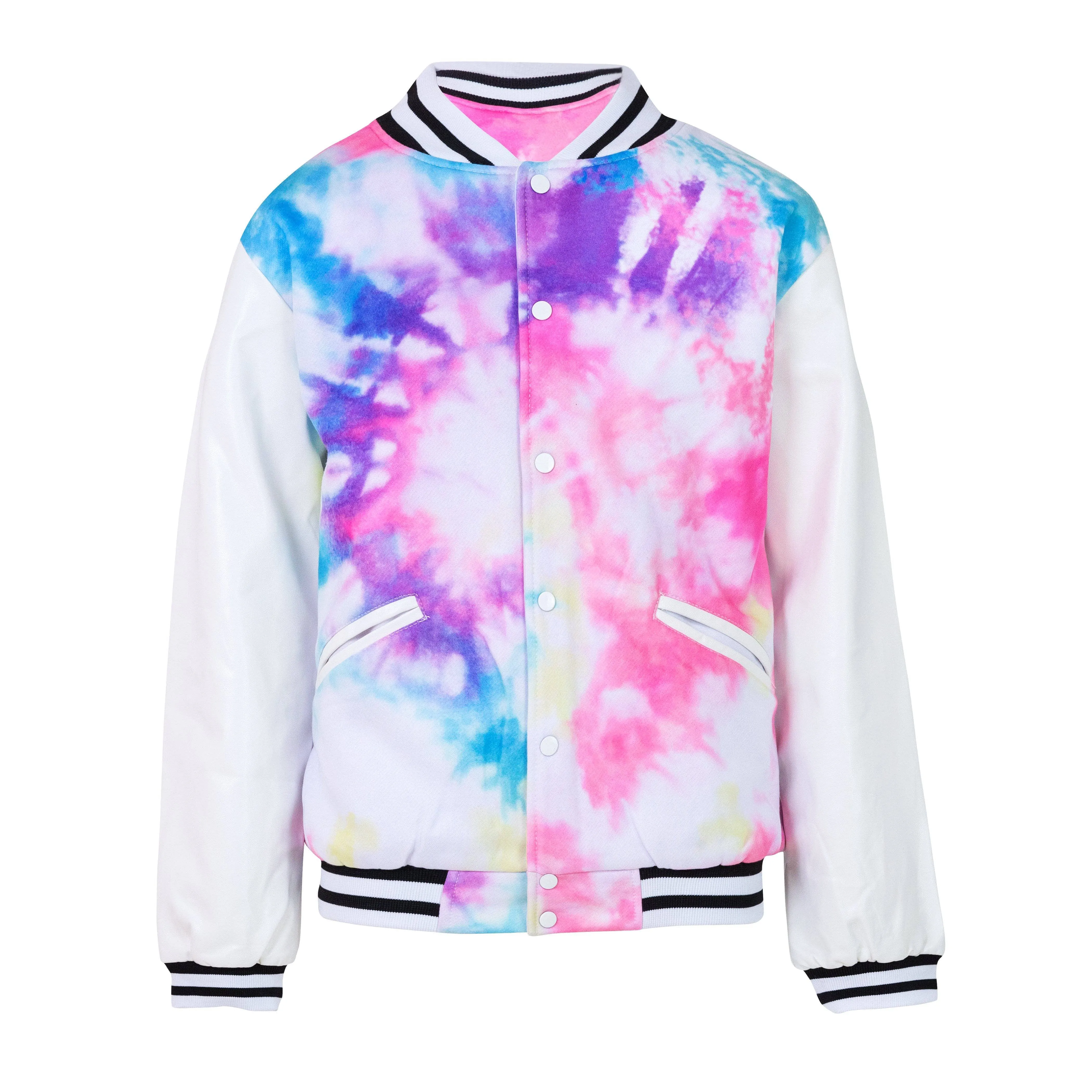 Women's Chicago Tie Dye Varsity Bomber