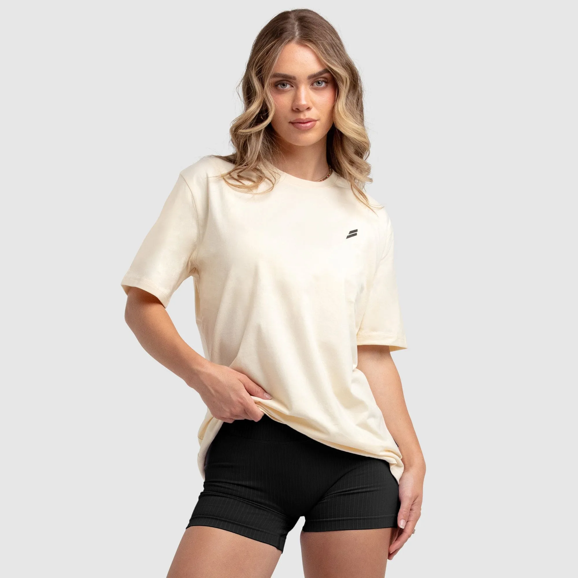 Women's Essential Oversize Tee - Cream