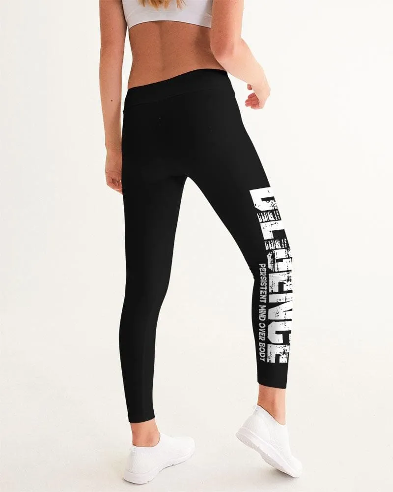 Womens High Waist Fitness Leggings / Yoga Pants, Bold Diligence by inQue.Style