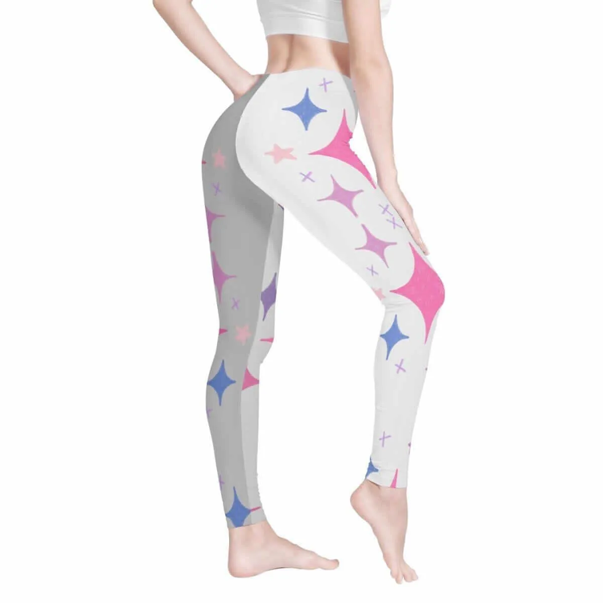 Women's Pink and Purple Leggings