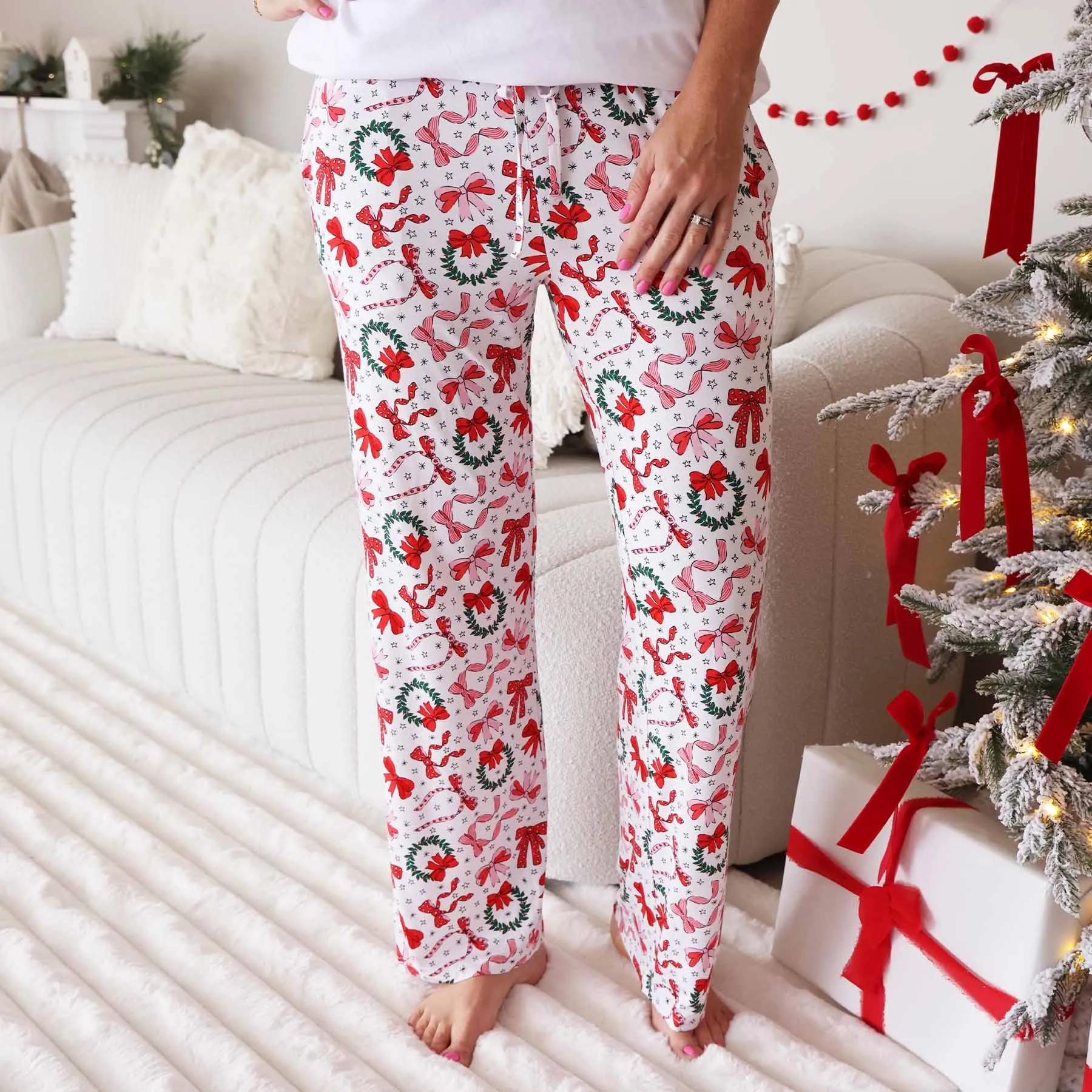 Wrapped In A Bow Unisex Adult Pajama Pants